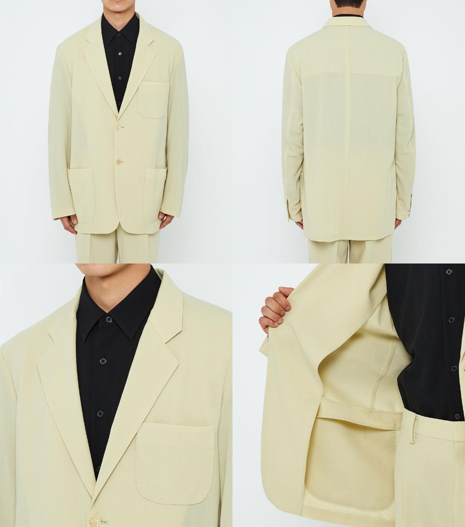 100％本物 AURALEE 5 HARD JACKET VIYELLA WOOL TWIST ジャケット・アウター