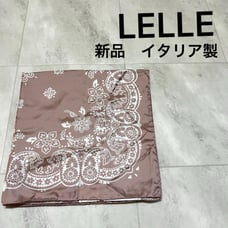 Brand new, Italy-made LELLE bandana handkerchief scarf, made of 100% high-quality silk.