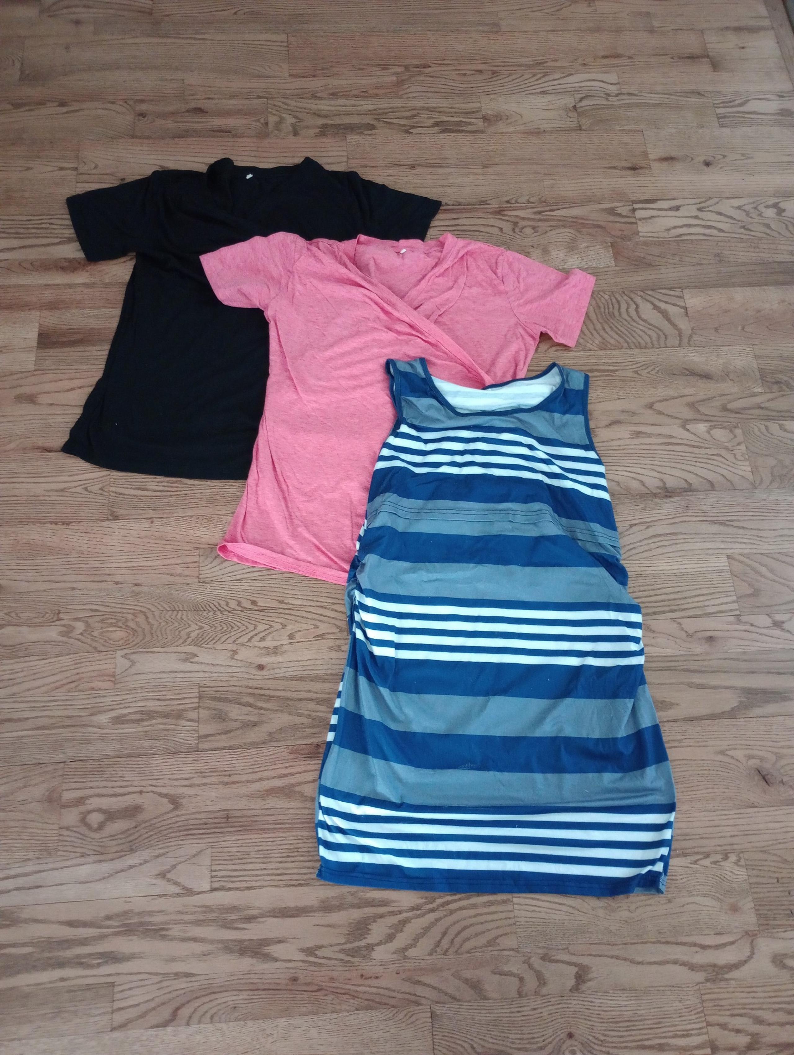 2 Nursing shirts and 1 Nursing dress, Size XL