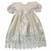 Infant Formal Baptism Gown 12m Ivory Cutout Lace Embroidered Tulle Petticoat