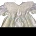 Infant Formal Baptism Gown 12m Ivory Cutout Lace Embroidered Tulle Petticoat