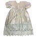 Infant Formal Baptism Gown 12m Ivory Cutout Lace Embroidered Tulle Petticoat
