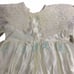 Infant Formal Baptism Gown 12m Ivory Cutout Lace Embroidered Tulle Petticoat