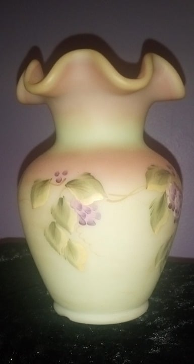 Burmese Fenton Vase