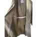 Adam Baker Cianni Mens Single Breasted Taupe Full Length All Year Round Large