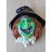 Vintage door Halloween witch laughing animated light up prop decor