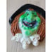 Vintage door Halloween witch laughing animated light up prop decor
