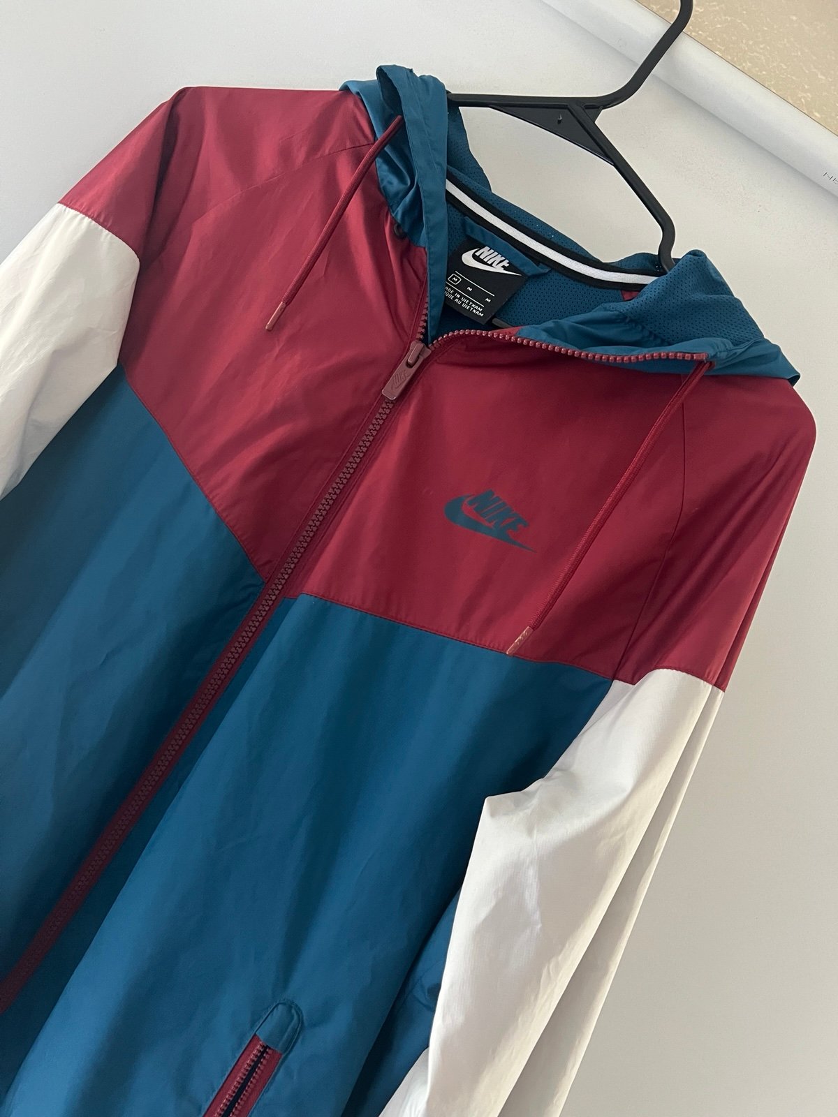 Nike Red and Blue Windbreaker Jacket