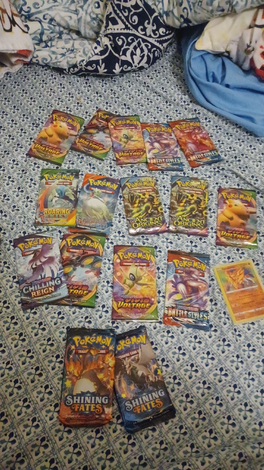 Pokemon card packs and accessories