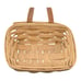 Longaberger Small Rectangular Basket Handwoven Handle Hanging VTG 7x5x3.5