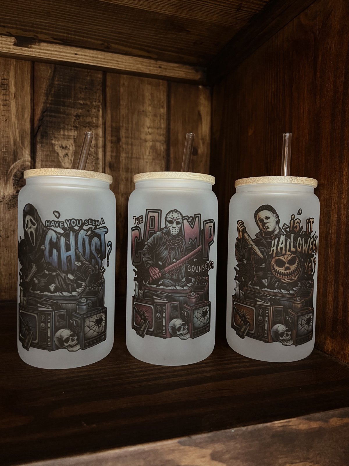 Horror halloween cups