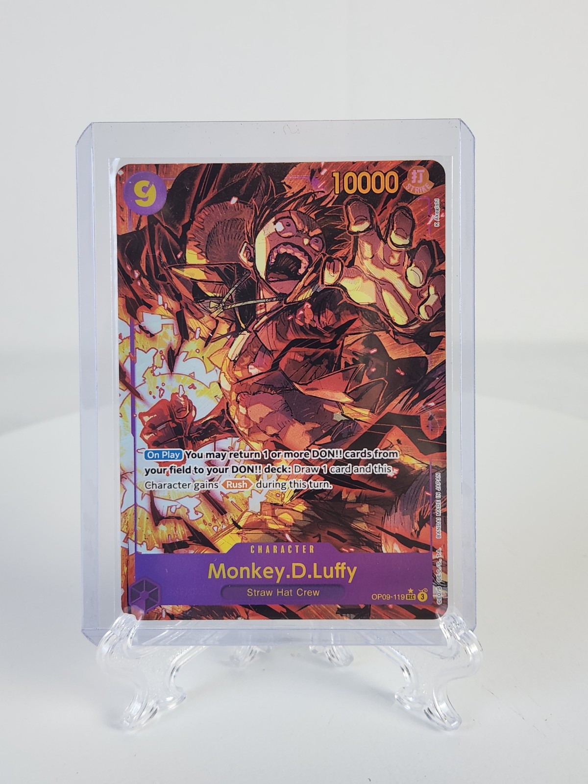 One Piece TCG English OP09-119 Monkey D Luffy Alt Art Parallel