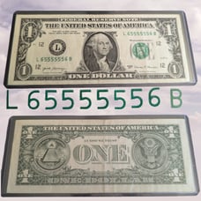 2017 1 dollar bill super RADAR