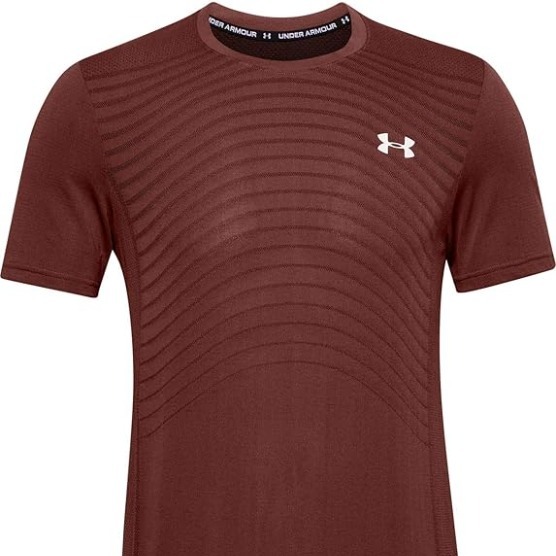 UNDER ARMOUR Performance Fitness Tee Seamless Wave Mesh #1351450-688 SIZE SMALL