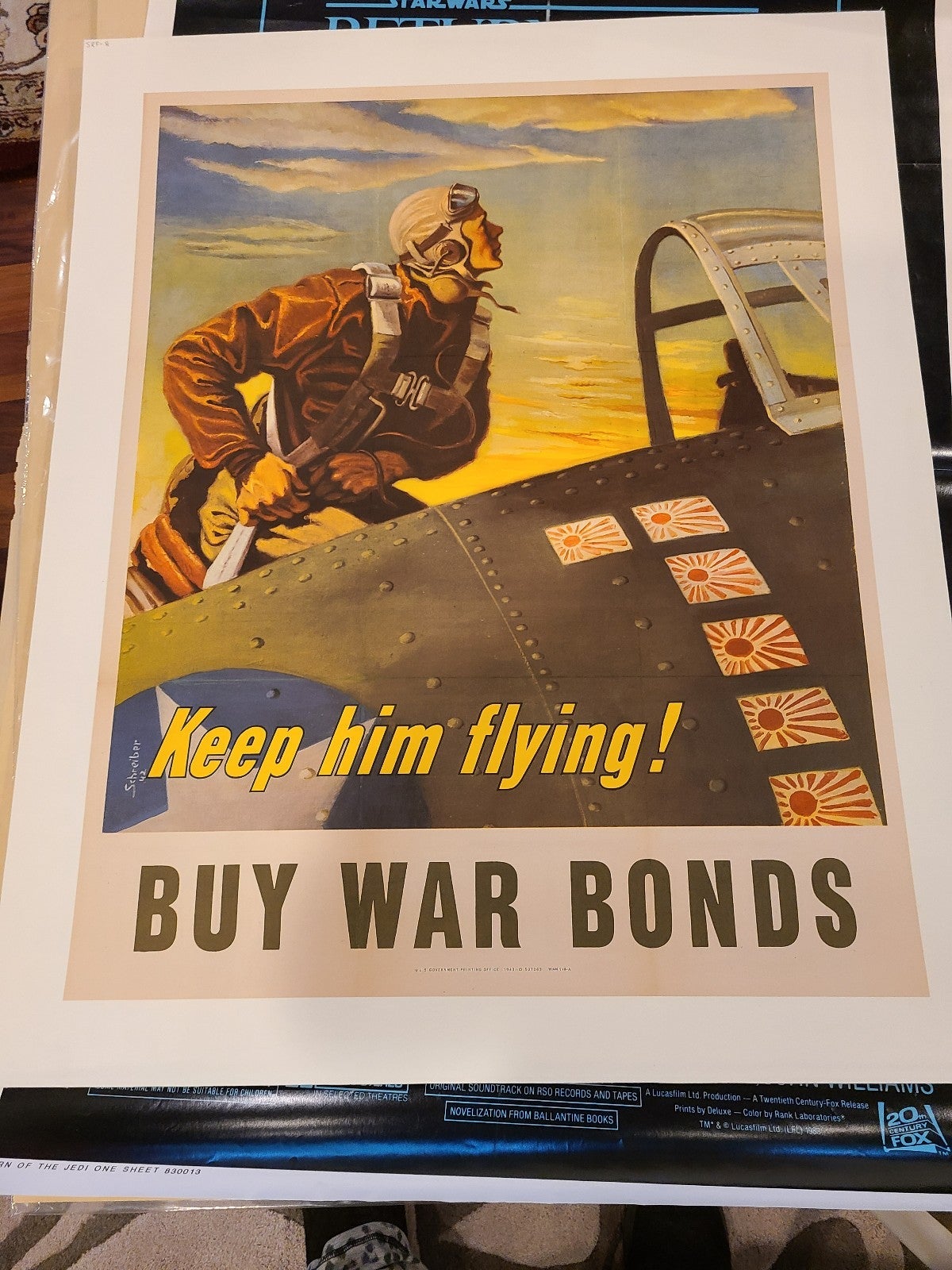 Original war bonds poster