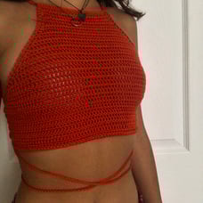 Crochet halter top