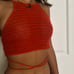 Crochet halter top