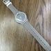 NEW✅ LIMITED✅ Swatch CHICKEN RUN White Black Print Silicone Watch SUOW138