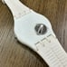 NEW✅ LIMITED✅ Swatch CHICKEN RUN White Black Print Silicone Watch SUOW138