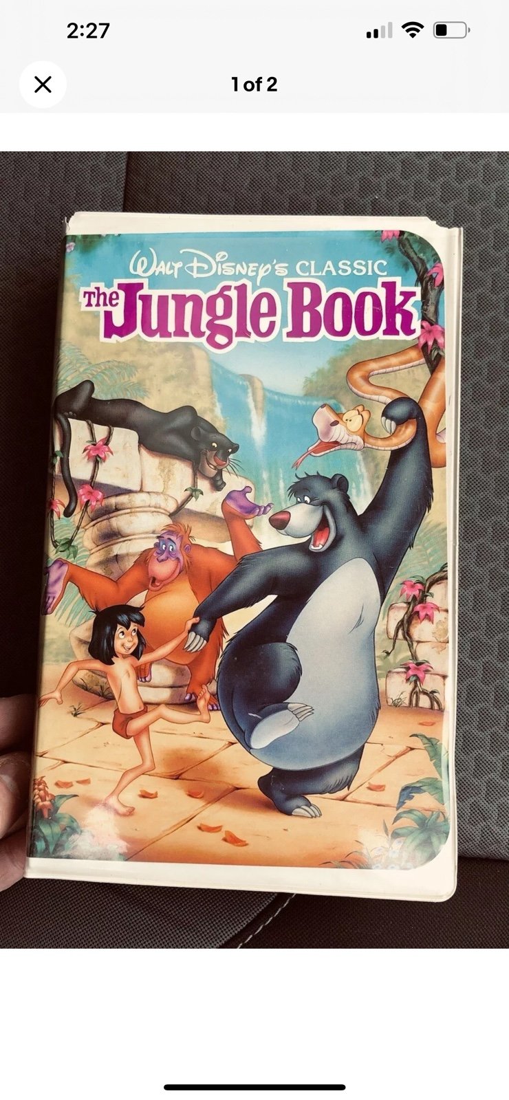 The Jungle Book Black Diamond VHS