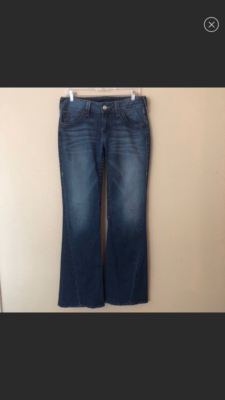 True Religion Flare Low Rise Jeans