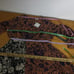 Ghospell Floral Long Sleeve Midi Dress Size L Boho In Contrast Mix Match Print