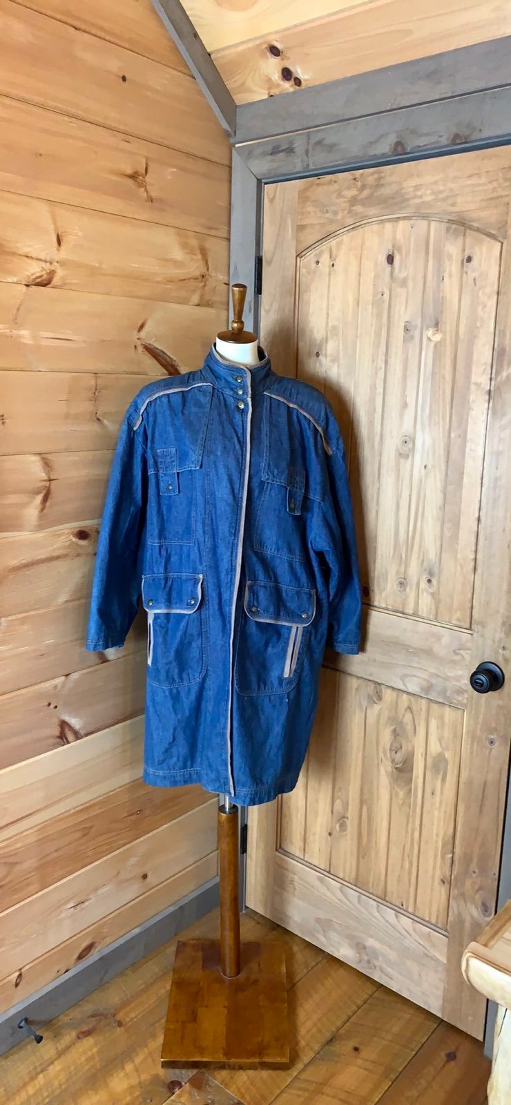 Vintage Regina Porter long denim duster