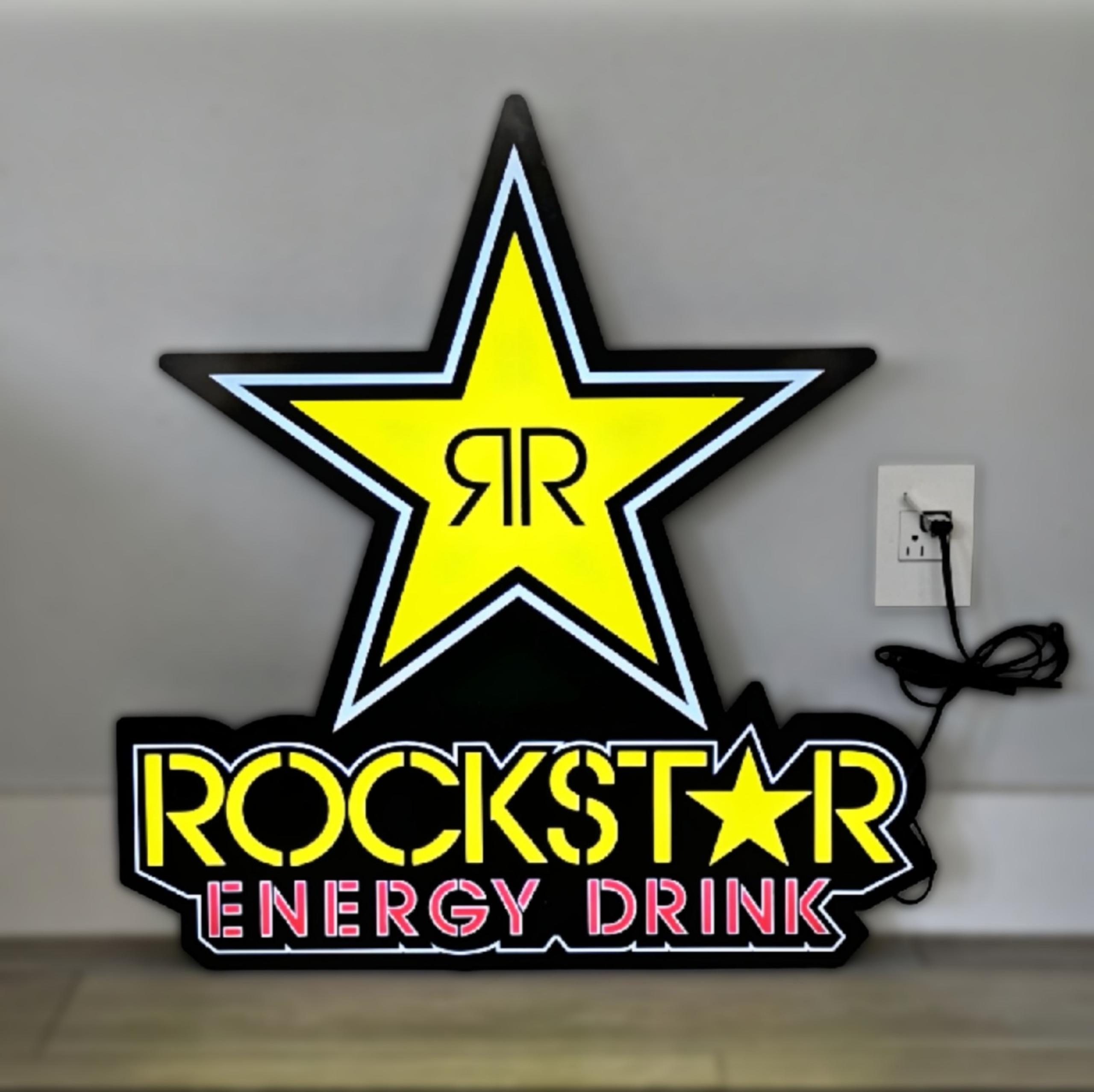 LIMITED EDITION! Rockstar Energy LED Sign - Works perfect 33 Inches Tall