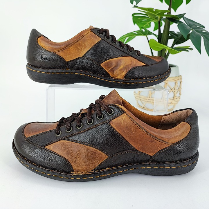 Born Boc Women's Concept Brown Leather Lace-Up Oxford C47835 Size 9