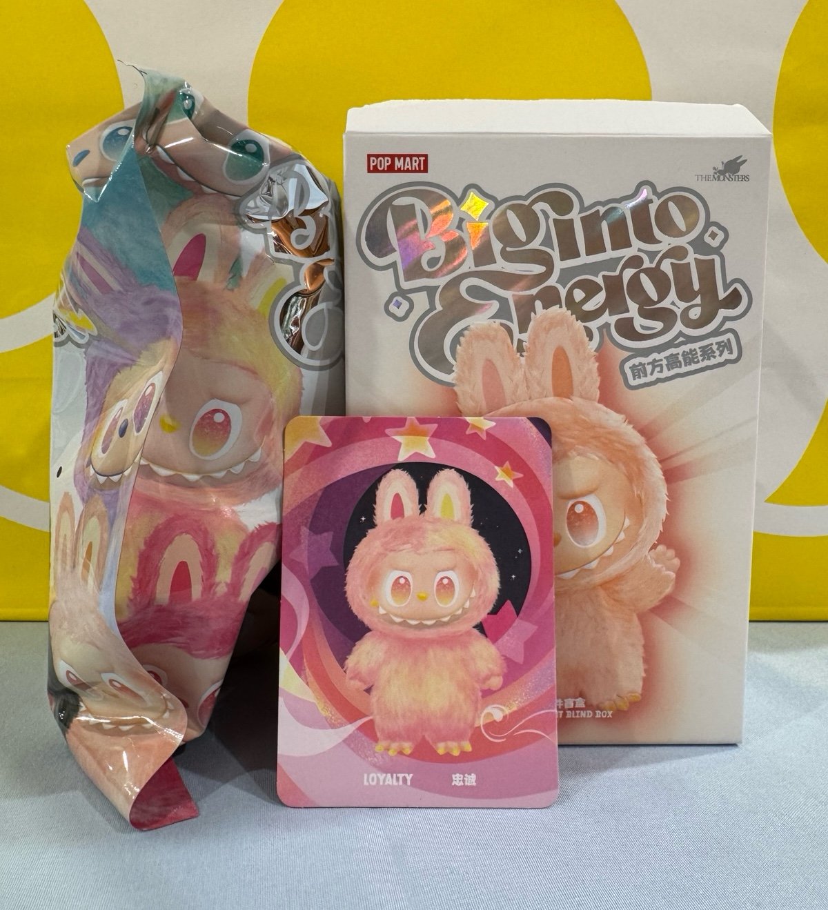 POP MART x The Monsters Labubu Big Into Energy Vinyl Plush Pendant- Loyalty