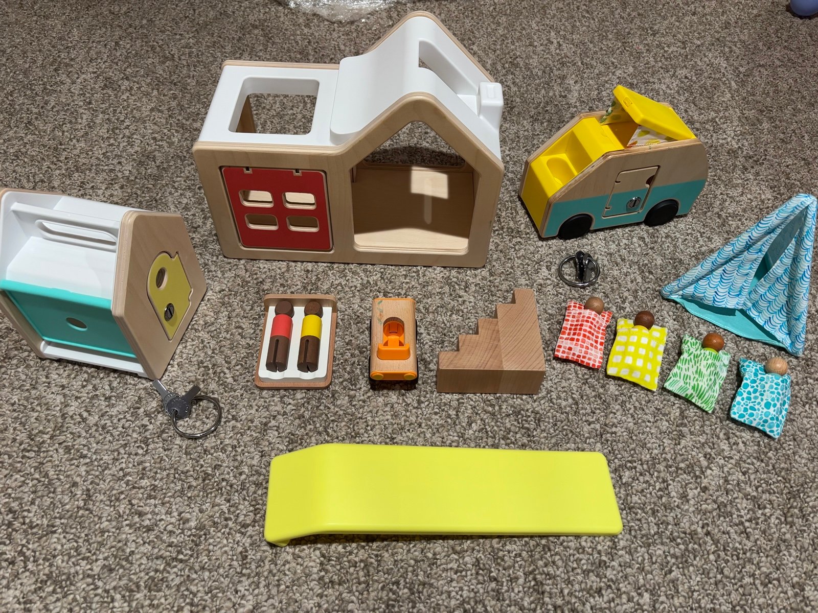 Lovevery camping and playhouse set lot