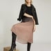 NTW Reiss Marlene Ombré Pleated Midi Skirt