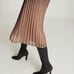 NTW Reiss Marlene Ombré Pleated Midi Skirt