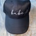 Babe Black Hat Cap Lightweight