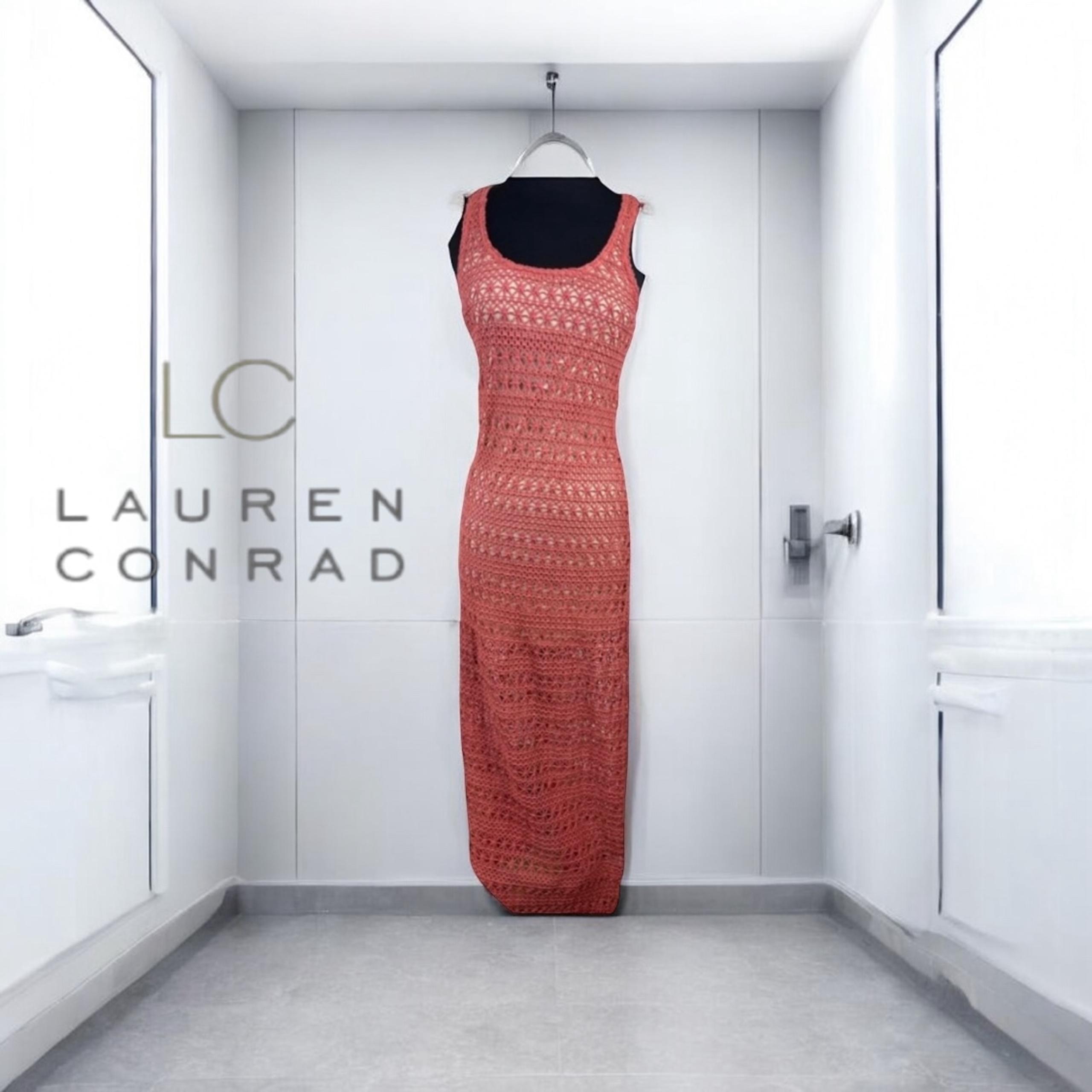 LC Lauren Conrad Crochet Maxi Dress
Coral Crochet Cotton