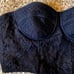 Guess JENNIFER LACE BUSTIER TOP black