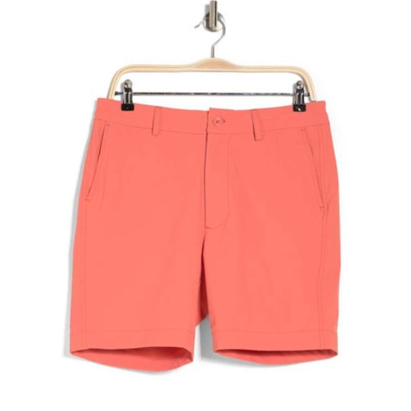 Unison Everyday Tech Chino Shorts In Burnt Sienna NWT Size Medium