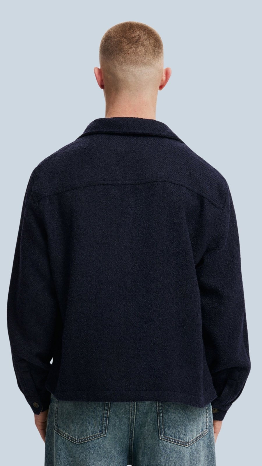 Cottonon Beckley Overshirt Size M In Navy New Fullsize Basic Fashion Sale