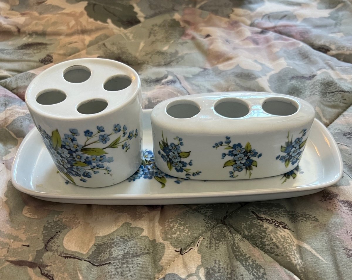 VINATGE Royal Porzellan Barvaria KPM Germany Vanity 3 piece