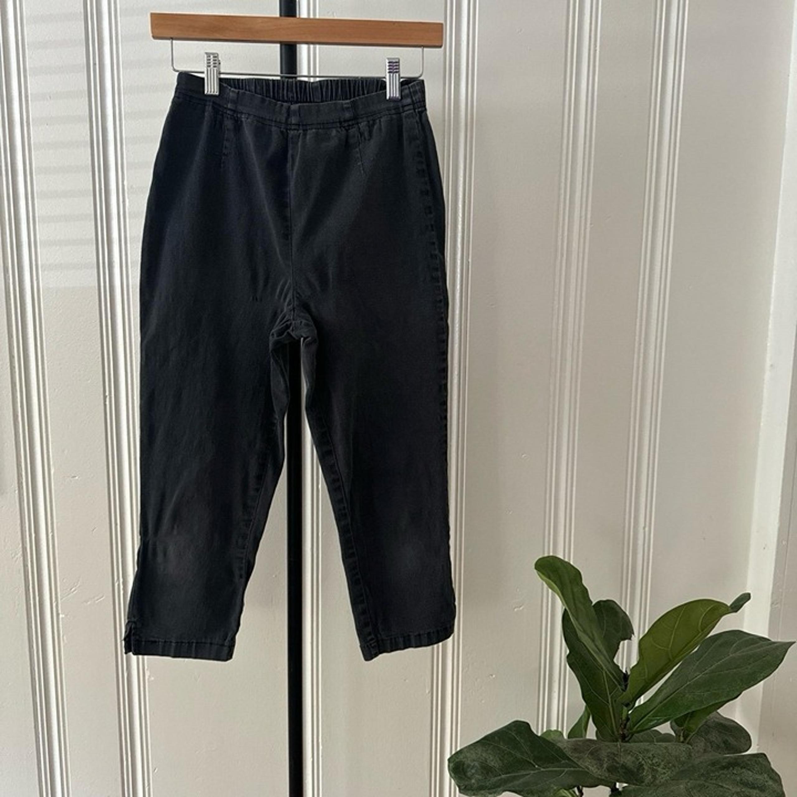 vintage faded glory stretch women's pants in gray size small