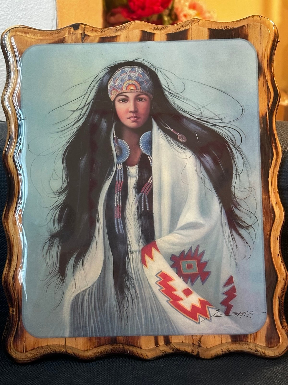 5 Litho Photo Prints Native Americans Woman also Chief and Warrior