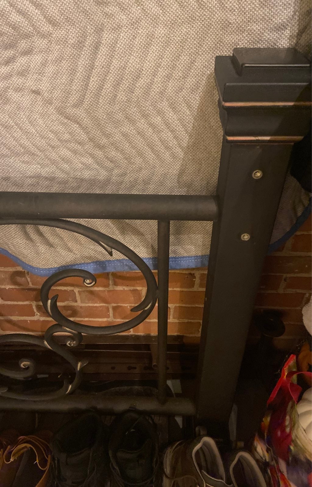 Queen Metal Headboard and Footboard