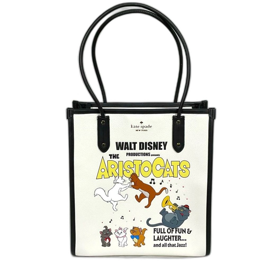 Kate Spade Disney Aristocats Tote Ella North South Movie Poster Handbag Purse