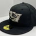 New Hampshire Fisher Cats GITD Metallic Black Tonal Camo New Era 59fifty 7 1/2