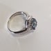 Simulated Blue Mystic Topaz Ring Size 5-3/4
