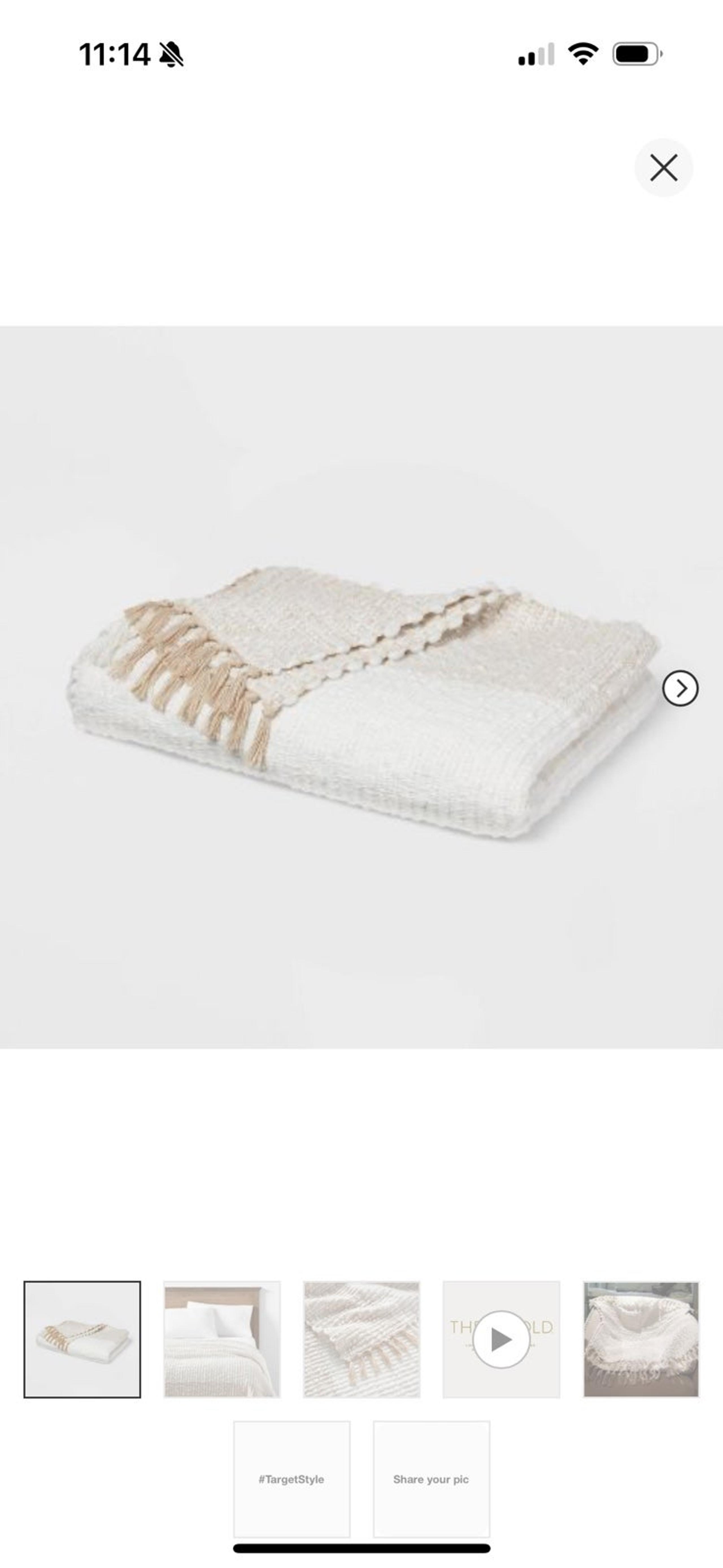 Chunky Woven End of Bed Throw