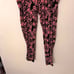 Nicole Miller NWT High Waisted Printed Side Pocket Active Workout Leggings Large