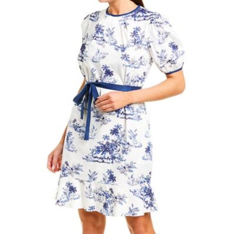 Donna Morgan Puff Sleeve Dress, Size 2