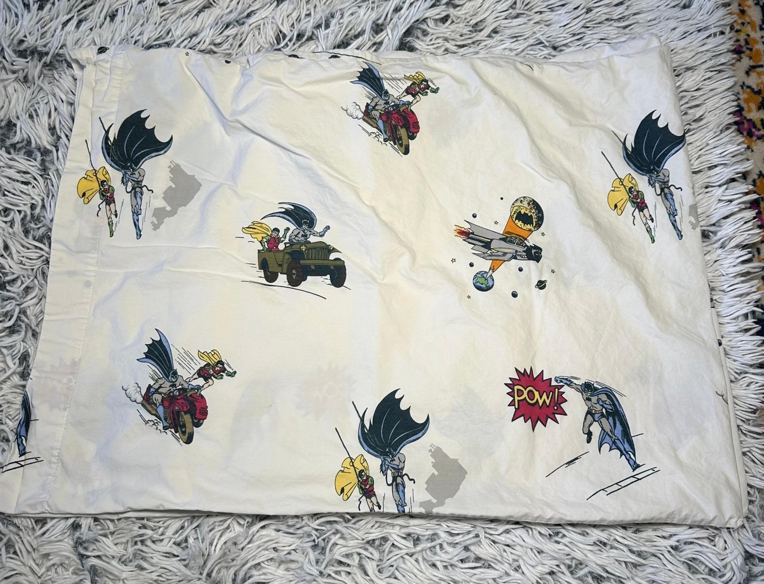 Pottery Barn Kids DC Originals Batman & Robin Standard Sham Set (2 Shams)