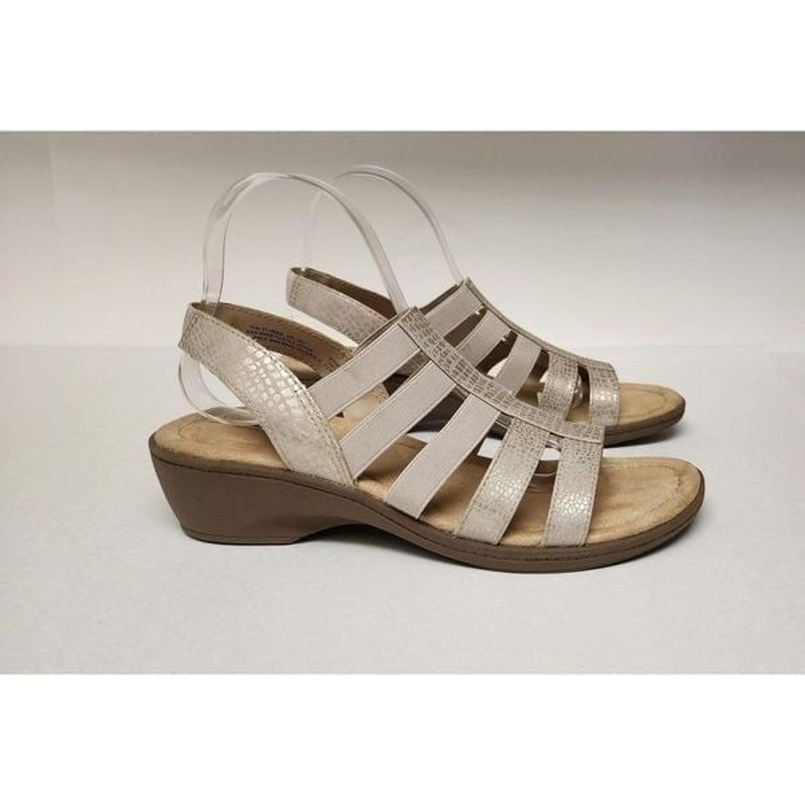 East 5th EF INDIA SLINGBACK SNAKESKIN SANDALS SIZE 10M